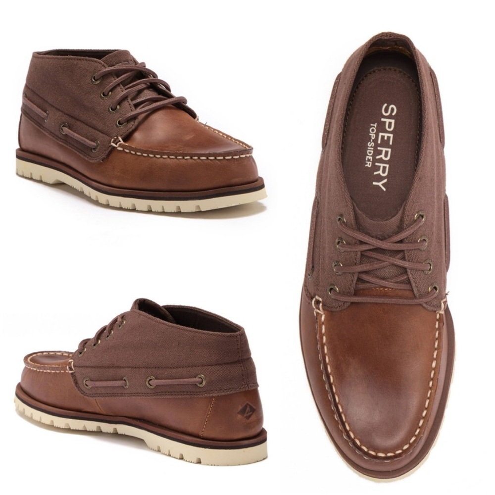 Sperry Men Leeward Lug Leather Chukka Size 12